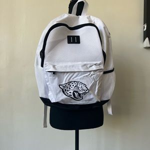 NWOT Jacksonville Jaguars White and Black Backpack